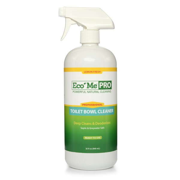 Eco Me Toilet Bowl Cleaner, RTU, Lemon Fresh 32 oz., PK6 ECJSTBLF3206